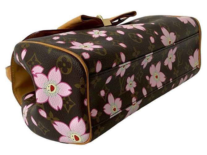 Borsa Retro PM Monogramma Fiore di Ciliegio Louis Vuitton Marrone Rosa - vista 7