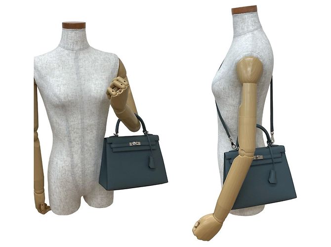 Hermès Kelly 25 Epsom-Leder Handtasche Braun - Ansicht 2