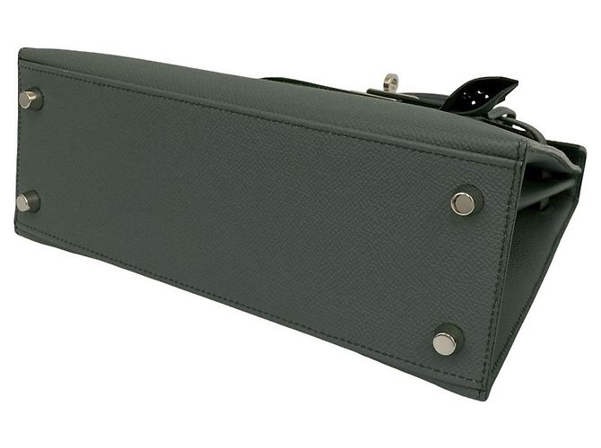 Hermès Kelly 25 Epsom-Leder Handtasche Braun - Ansicht 8