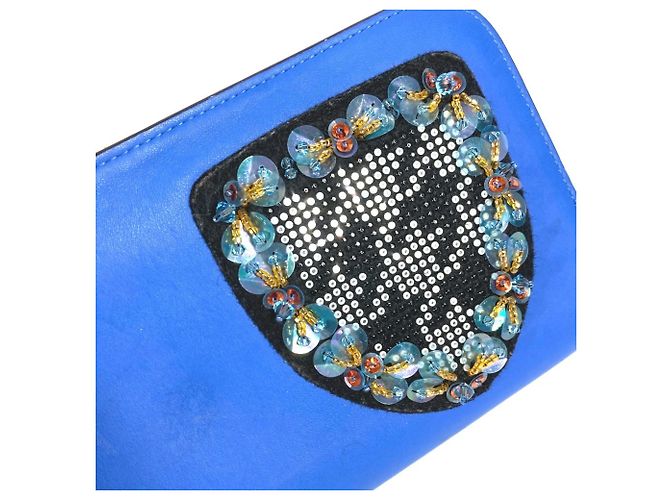 Cartera Larga Christian Dior Negro Azul - vista 16