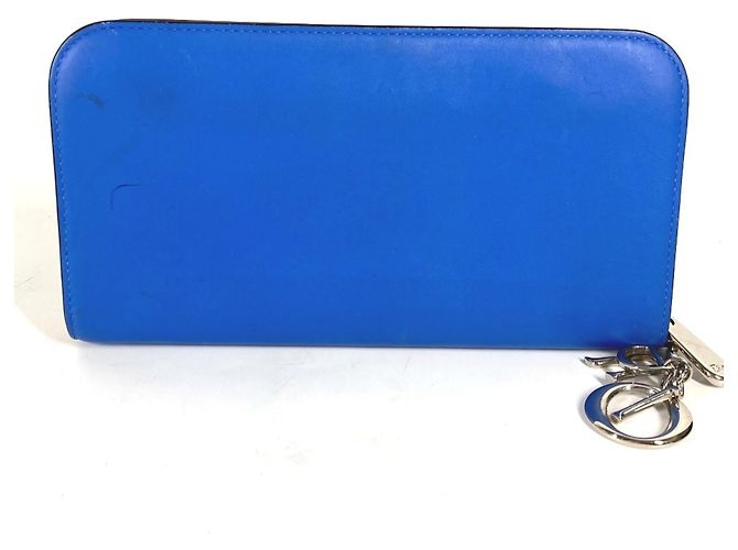 Cartera Larga Christian Dior Negro Azul - vista 2
