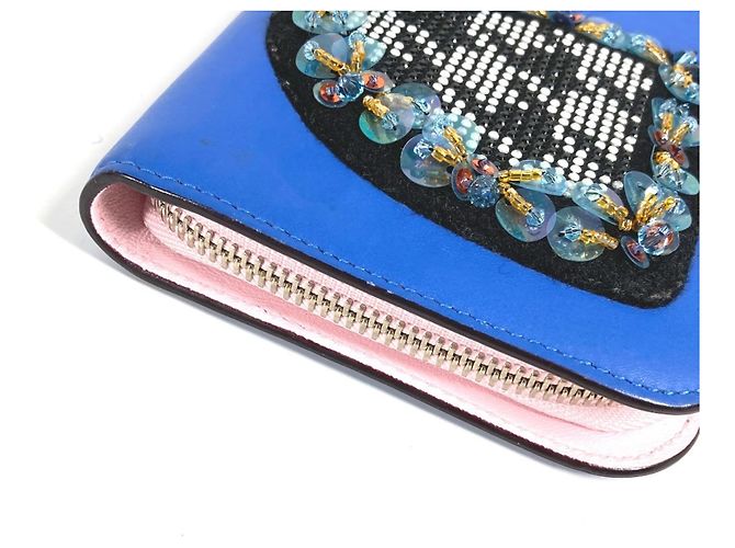 Cartera Larga Christian Dior Negro Azul - vista 3