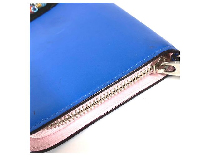 Cartera Larga Christian Dior Negro Azul - vista 6