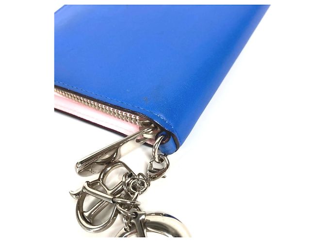 Cartera Larga Christian Dior Negro Azul - vista 7
