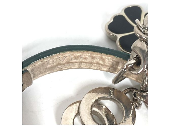 Bulgari Bracciale in pelle verde Bvlgari - vista 7