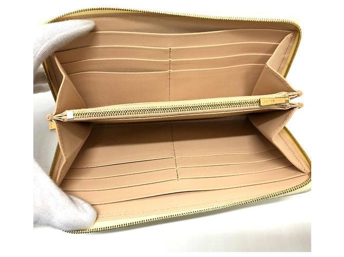 Céline Celine Damen Leder Rundzip Langbörse Beige - Ansicht 11