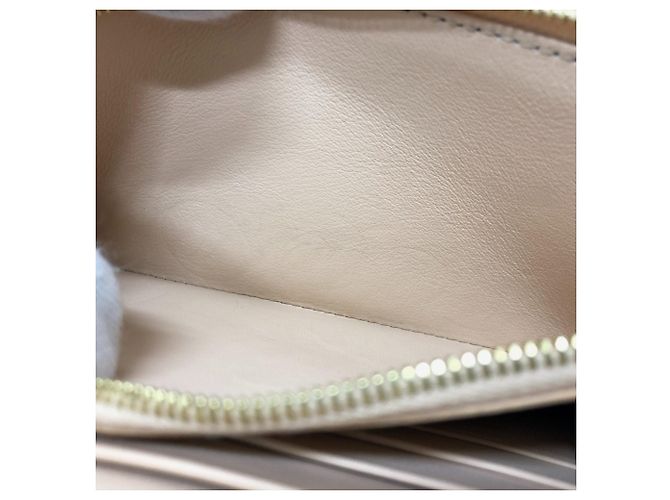 Céline Celine Damen Leder Rundzip Langbörse Beige - Ansicht 12