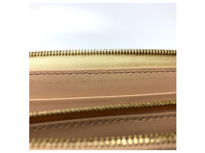 Céline Celine Damen Leder Rundzip Langbörse Beige - Ansicht 13
