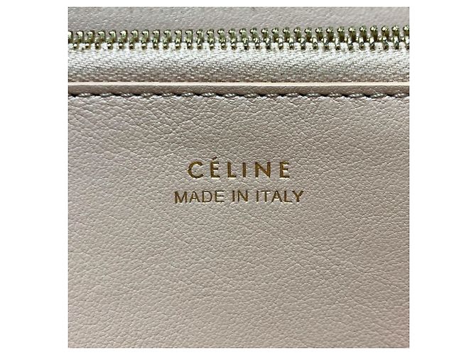 Céline Celine Damen Leder Rundzip Langbörse Beige - Ansicht 15