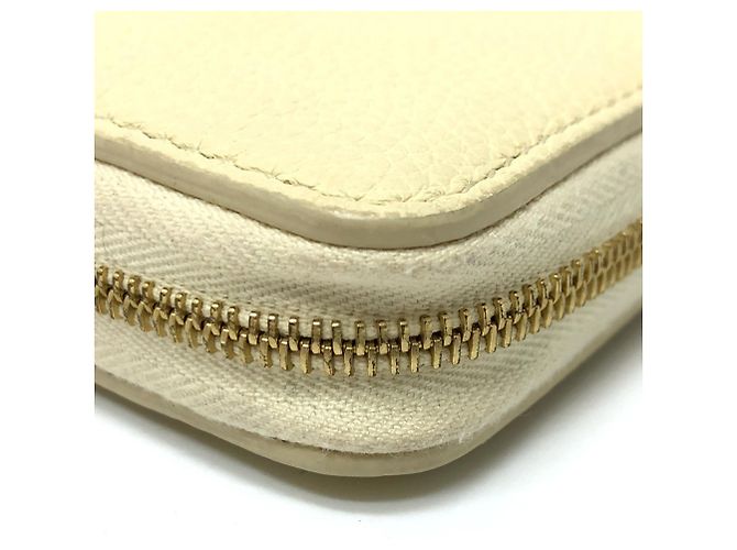 Céline Celine Damen Leder Rundzip Langbörse Beige - Ansicht 7