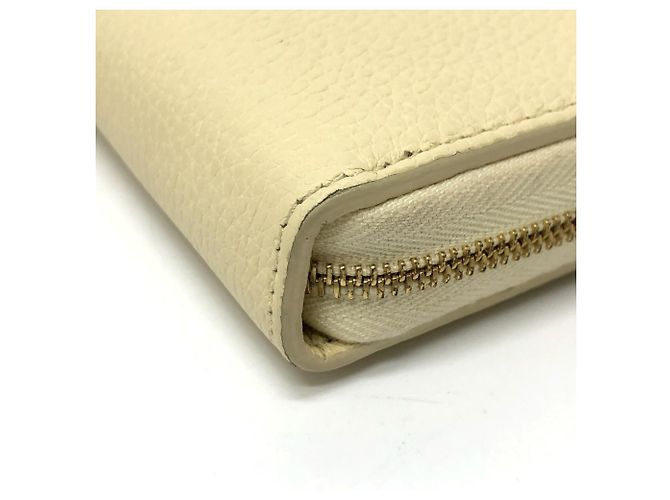Céline Celine Damen Leder Rundzip Langbörse Beige - Ansicht 9