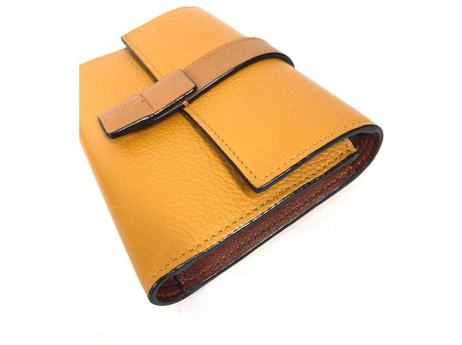 Cartera tri-fold de cuero marrón Loewe Castaño - vista 5