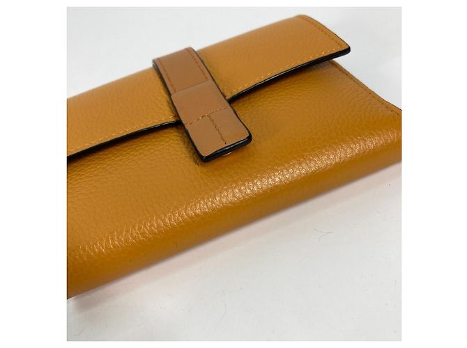 Cartera tri-fold de cuero marrón Loewe Castaño - vista 8