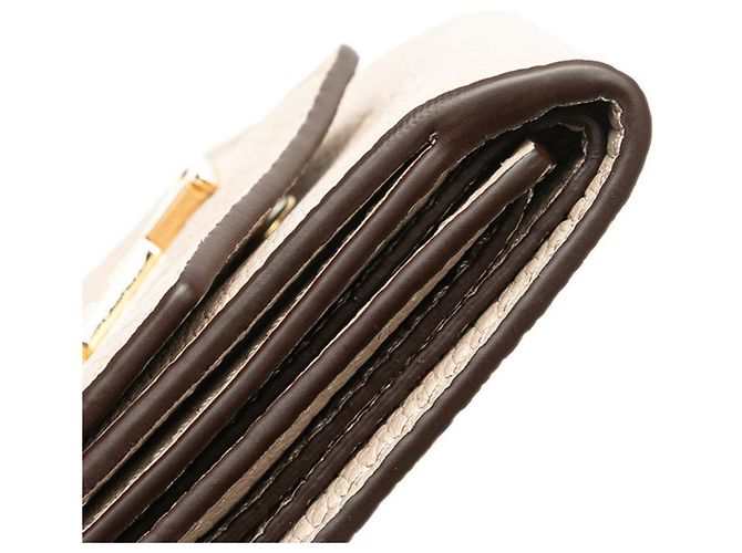 Cartera Lock Mini Tri-fold Louis Vuitton Gris - vista 5