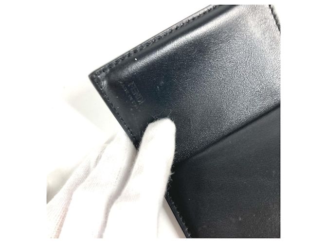 Billetera Compacta con Logo Fendi 8M0395 Negro - vista 12