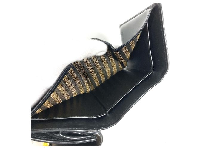 Billetera Compacta con Logo Fendi 8M0395 Negro - vista 13