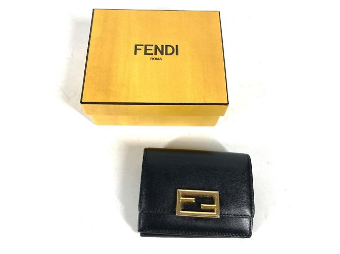 Billetera Compacta con Logo Fendi 8M0395 Negro - vista 2