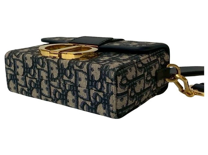 Mini borsa a spalla Trotter 30 Montaigne di Christian Dior Blu navy - vista 8