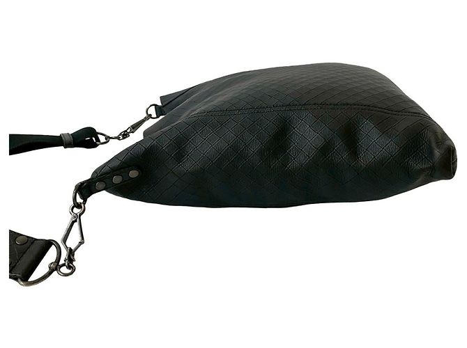 Borsa a Spalla in Pelle Intrecciato di Bottega Veneta Nero - vista 5