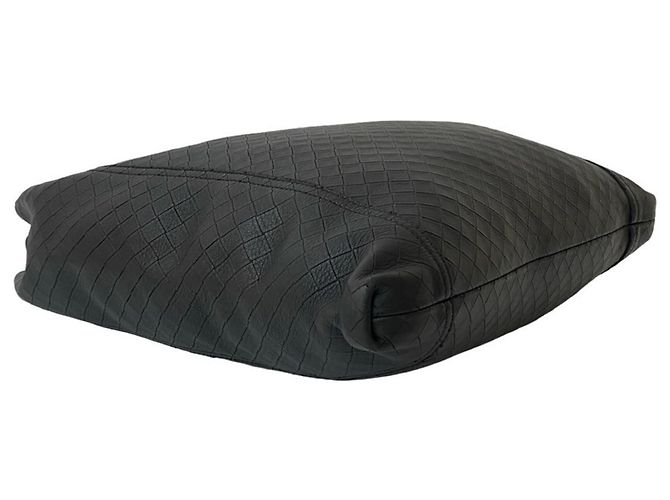 Borsa a Spalla in Pelle Intrecciato di Bottega Veneta Nero - vista 7
