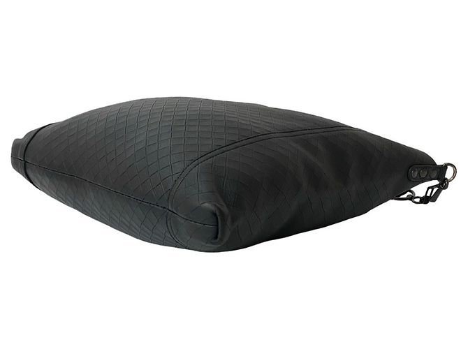 Borsa a Spalla in Pelle Intrecciato di Bottega Veneta Nero - vista 8
