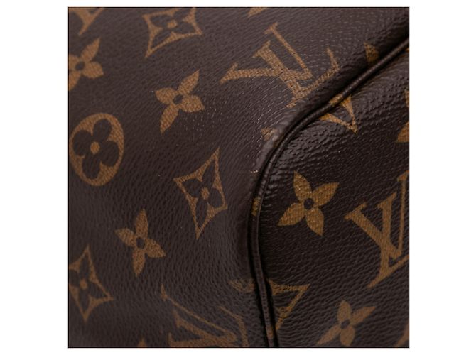 Louis Vuitton Borsa Neverfull MM Monogram Marrone - vista 7