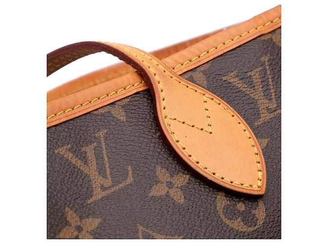 Louis Vuitton Borsa Neverfull MM Monogram Marrone - vista 9
