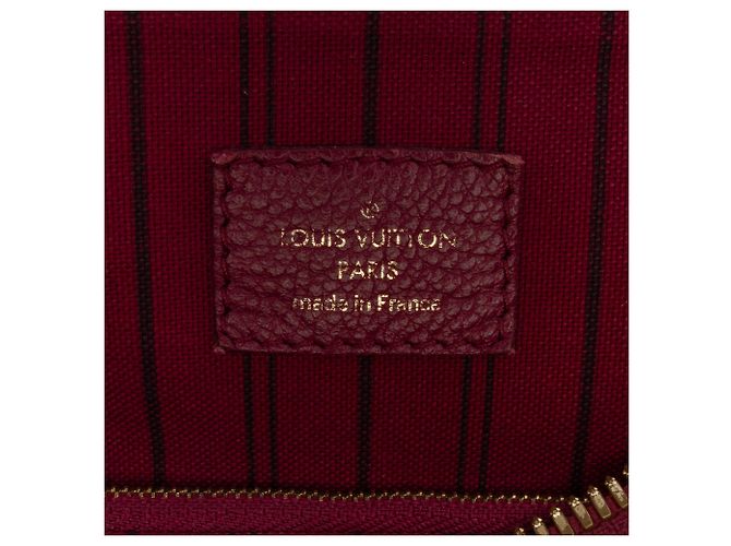 Louis Vuitton Monogram Empreinte Lumineuse PM Rosso Bordò - vista 5