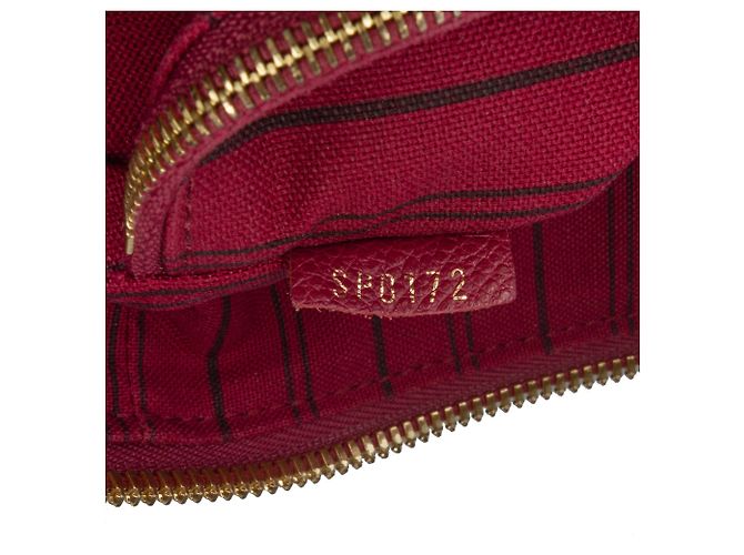 Louis Vuitton Monogram Empreinte Lumineuse PM Rosso Bordò - vista 6
