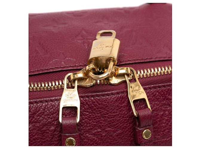 Louis Vuitton Monogram Empreinte Lumineuse PM Rosso Bordò - vista 7