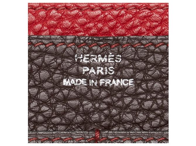 Hermès Dogon GM Duo Bicolor Wallet Multiple colors Chocolate - view 14