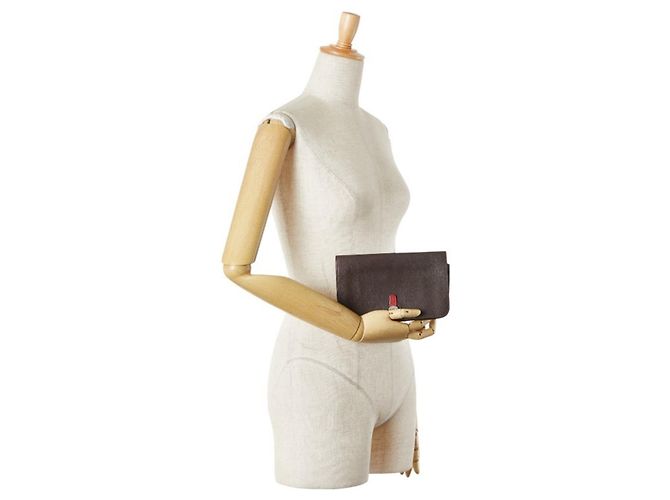 Hermès Dogon GM Duo Bicolor Wallet Multiple colors Chocolate - view 17