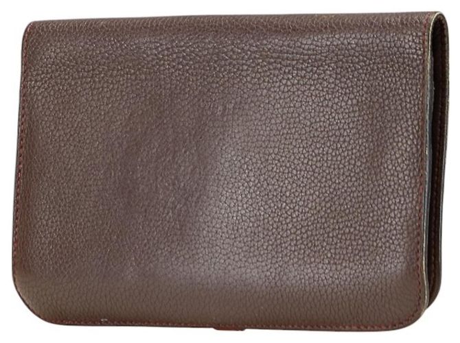 Hermès Dogon GM Duo Bicolor Wallet Multiple colors Chocolate - view 2