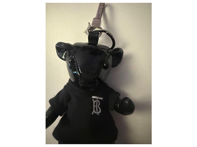 Charm per borsa Burberry Nero in pelle lucida - vista 2