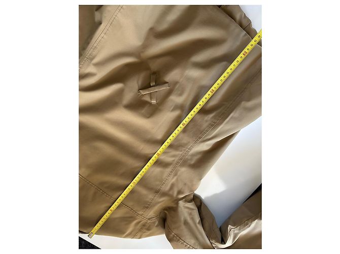 Prada beige down jacket parka with removable fur collar - view 17