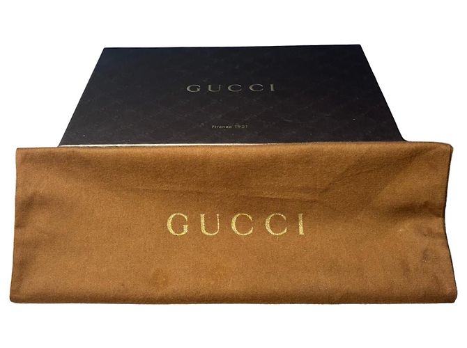 Gucci Décolleté Plateau Monogram Marrone - vista 9