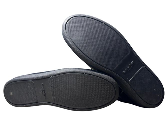 Saint Laurent Paris Sneakers High-Top Borchiate Nero Pelle - vista 8