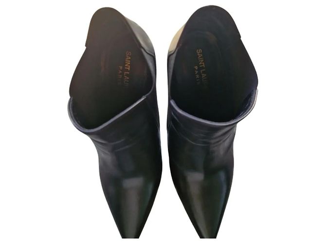 Saint Laurent Paris High-Top Studded Sneakers Nero - vista 6