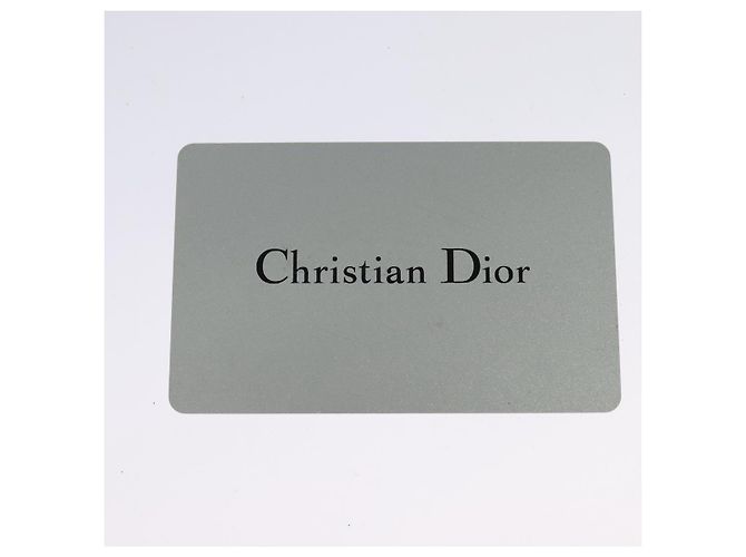 Christian Dior Borsa a Spalla Chain Diorama in Pelle Argento Auth BA5163 - vista 12