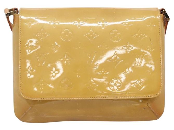 LOUIS VUITTON Borsa Thompson Street Monogram Vernis Beige M91301 LV Auth ep10819 - vista 13