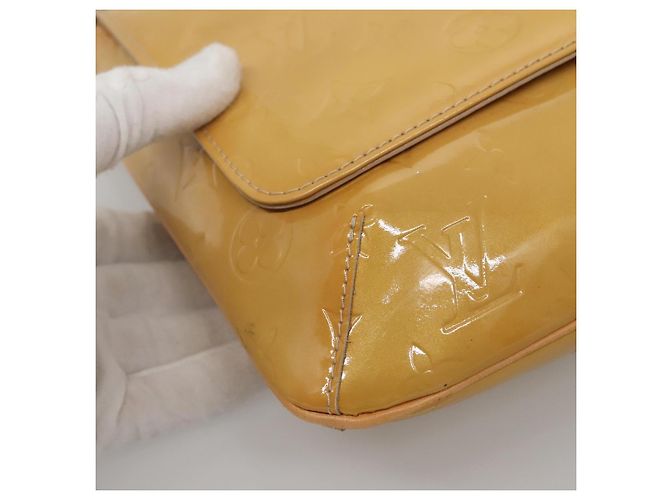 LOUIS VUITTON Borsa Thompson Street Monogram Vernis Beige M91301 LV Auth ep10819 - vista 14
