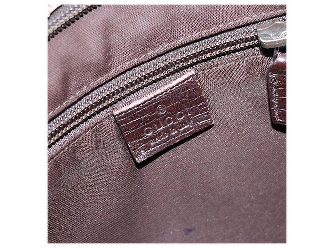 Gucci Borsa a Spalla GG Supreme PVC Beige Oro 141626 Auth bs28880 D'oro - vista 20
