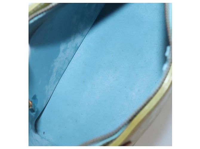 LOUIS VUITTON Borsa a Mano Monogram Vernis Houston Blu Baby M91005 LV Auth 135303 Blu chiaro - vista 10