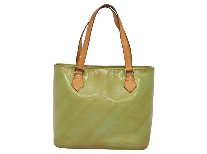 LOUIS VUITTON Borsa a Mano Monogram Vernis Houston Blu Baby M91005 LV Auth 135303 Blu chiaro - vista 13