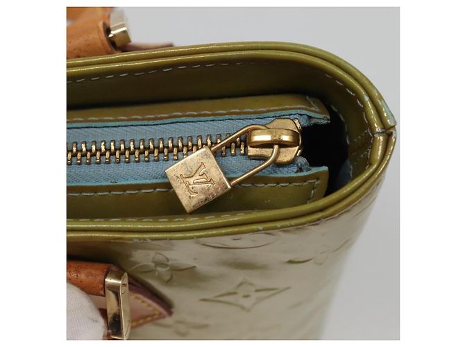 LOUIS VUITTON Borsa a Mano Monogram Vernis Houston Blu Baby M91005 LV Auth 135303 Blu chiaro - vista 18