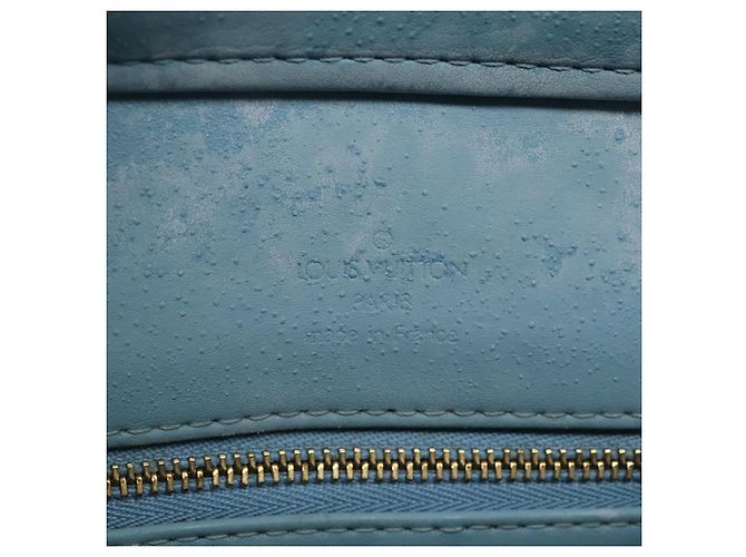 LOUIS VUITTON Borsa a Mano Monogram Vernis Houston Blu Baby M91005 LV Auth 135303 Blu chiaro - vista 9