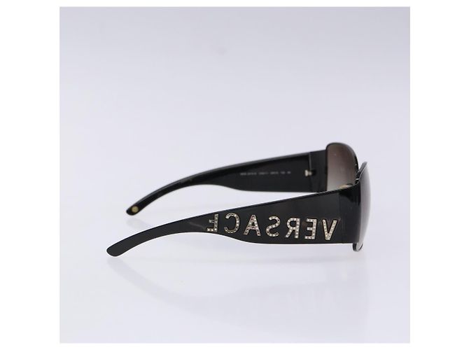Occhiali da sole VERSACE in plastica nera Auth BA5372 Nero - vista 4