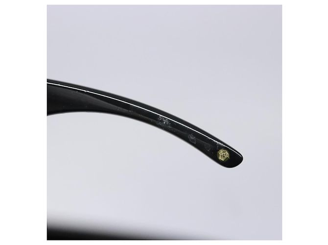Occhiali da sole VERSACE in plastica nera Auth BA5372 Nero - vista 9