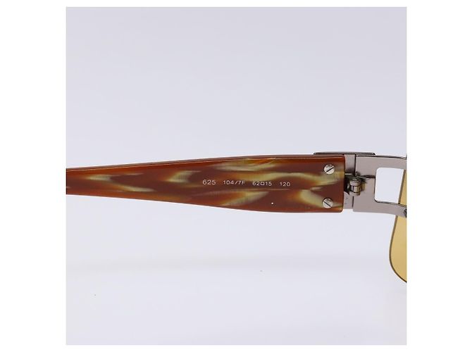 Bulgari Lunettes de soleil BVLGARI en plastique marron Auth BA5371 - vue 10
