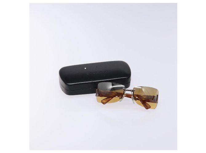 Bulgari Lunettes de soleil BVLGARI en plastique marron Auth BA5371 - vue 11